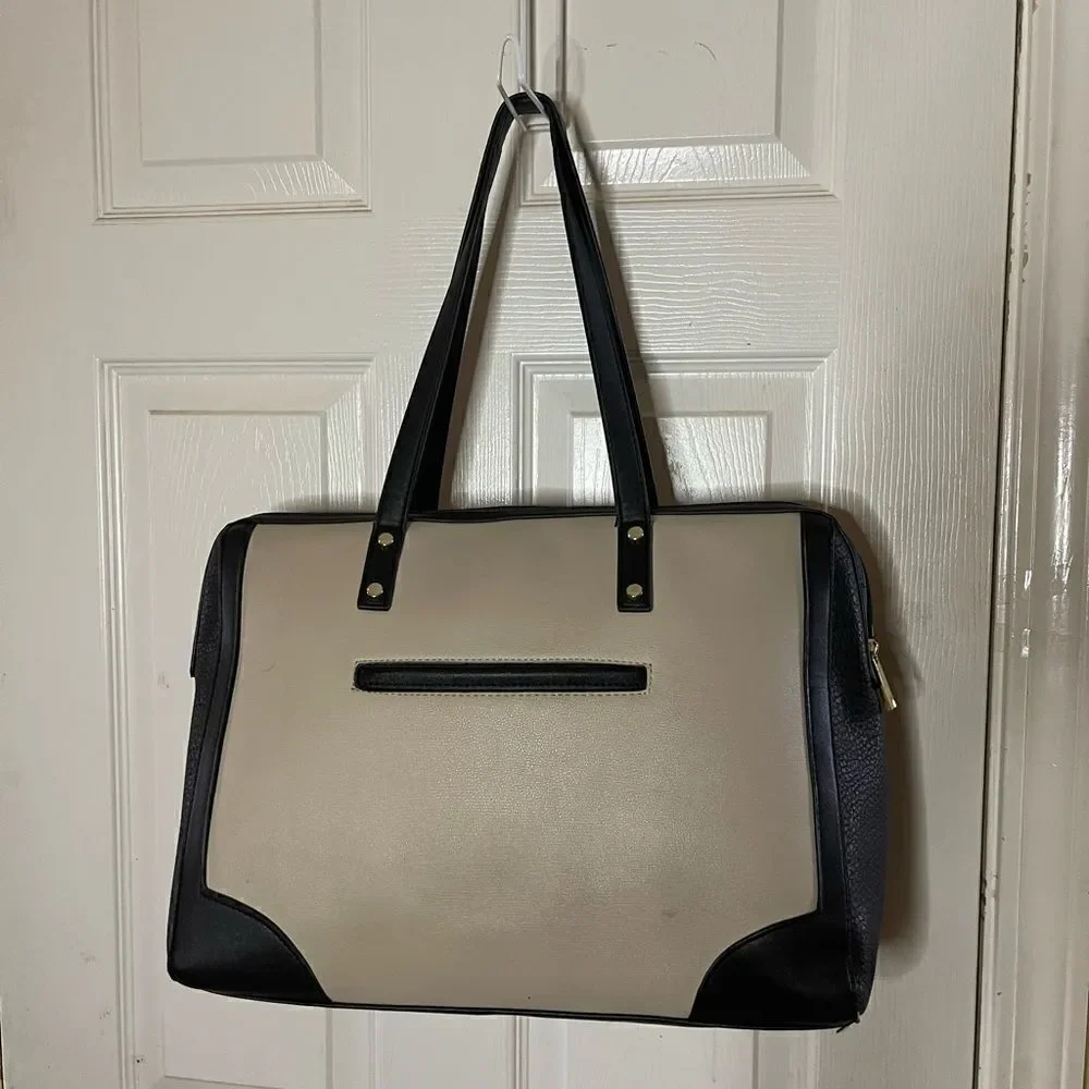Tutilo New York black & White multi function large laptop bag